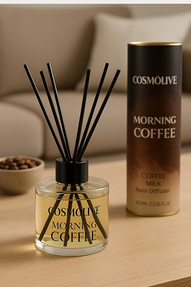 Cosmolive Oda Kokusu | Bambu Çubuklu | Kahve & Süt Kokulu | 100 ml