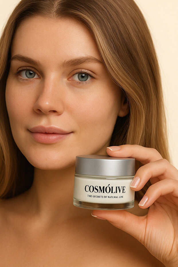 Cosmolive Yüz & Vücut Kremi | Cilt Beyazlatıcı | Leke Karşıtı | Nemlendirici | Cam Kavanoz | Genital Bölge