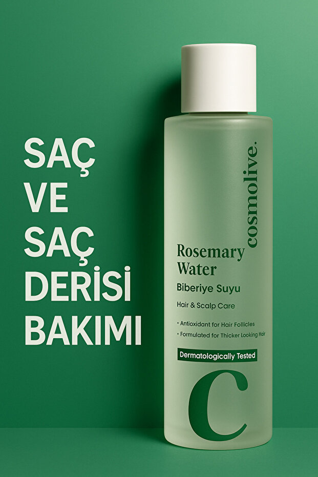Cosmolive Biberiye Suyu Saç Toniği | Hızlı Uzama | Cam Şişe | & Bakım Yağı Formülü