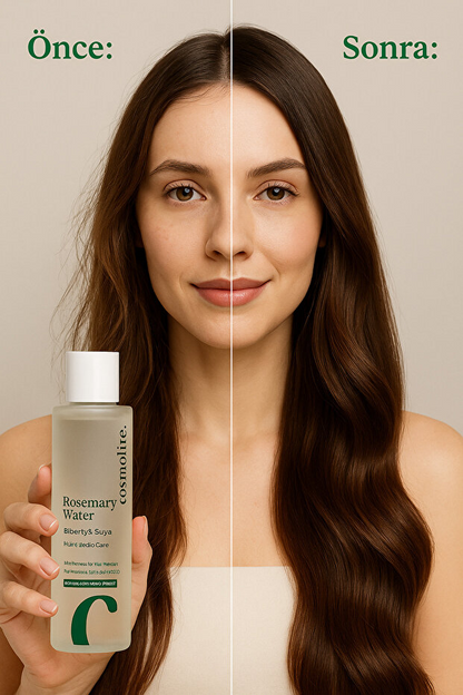 Cosmolive Biberiye Suyu Saç Toniği | Hızlı Uzama | Cam Şişe | & Bakım Yağı Formülü