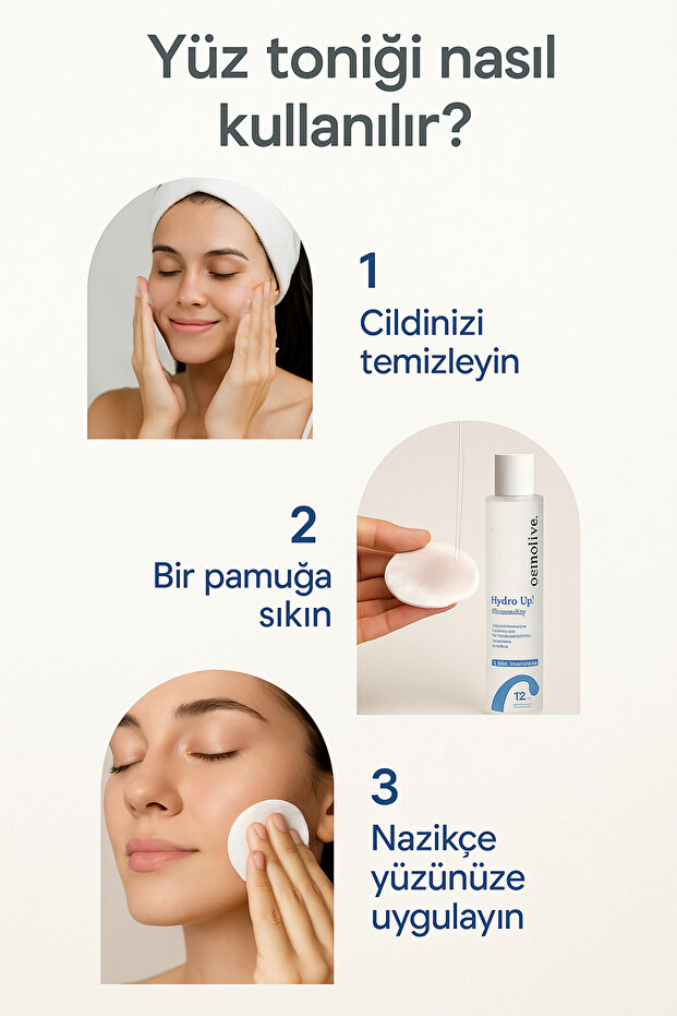 Cosmolive Yüz Toniği | Dermatolojik Onaylı | Nemlendirme | Yatıştırma | Cilt Bariyeri Güçlendirici