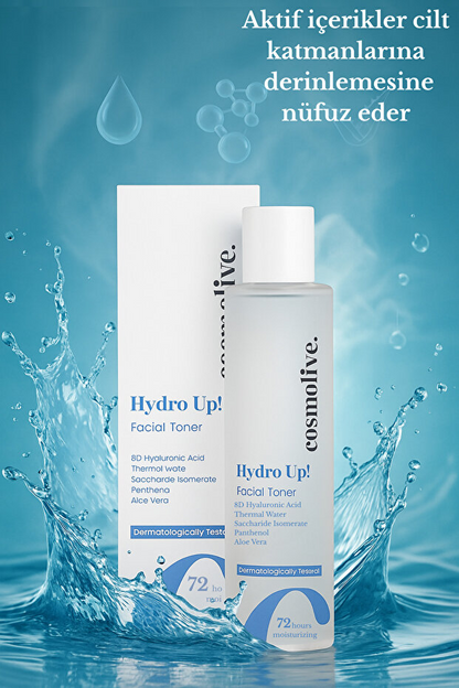 Cosmolive Yüz Toniği | Dermatolojik Onaylı | Nemlendirme | Yatıştırma | Cilt Bariyeri Güçlendirici