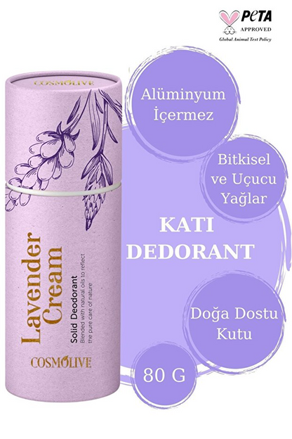 Cosmolive Doğal Roll On | Koltuk Altı Deodorant | Organik | Kokusuz | Lavanta Kremi | Rolon | 80 gr