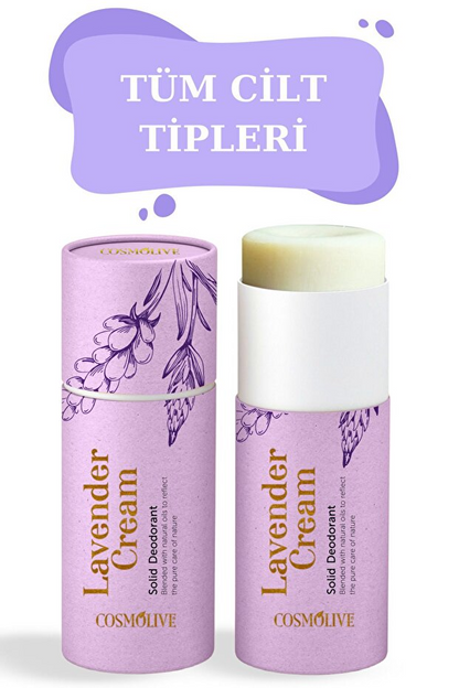 Cosmolive Doğal Roll On | Koltuk Altı Deodorant | Organik | Kokusuz | Lavanta Kremi | Rolon | 80 gr