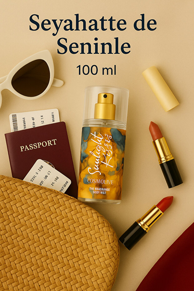 Cosmolive Seyahat Boy Body Mist | Eau Des Vahines | Sunlight Kisses | Kadın | Vücut Spreyi | 100 ml