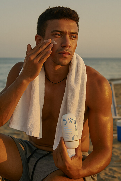 Cosmolive Güneş Kremi | %100 Doğal | Mineralli | Yüz | Spf 50 | Yağlı - Kuru - Karma Ciltler | Su Bazlı