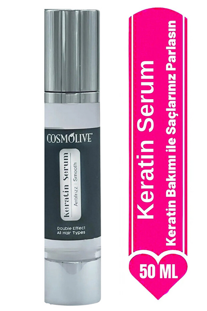 Cosmolive Saç Bakım Yağı | Keratin Serumu | Onarıcı | Canlandırıcı | Hızlı Uzatma | Cilt Yumuşatıcı | 50 ml