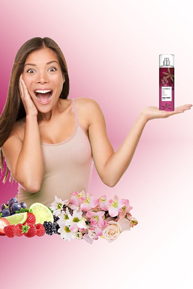 Vücut Spreyi Body Mist | Gold Angel | Vanilla Wood | Kadın | Işıltılı | Nemlendirici | 250 ml - 5