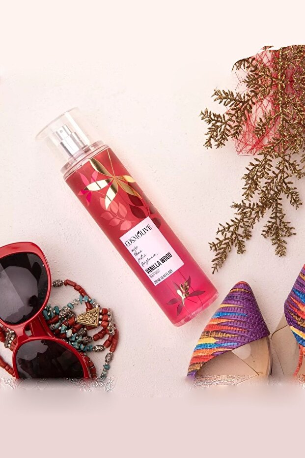 Vücut Spreyi Body Mist | Gold Angel | Vanilla Wood | Kadın | Işıltılı | Nemlendirici | 250 ml - 4
