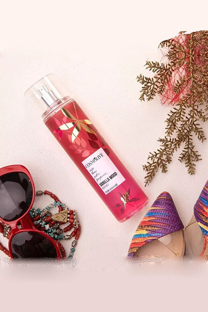 Vücut Spreyi Body Mist | Gold Angel | Vanilla Wood | Kadın | Işıltılı | Nemlendirici | 250 ml - 4