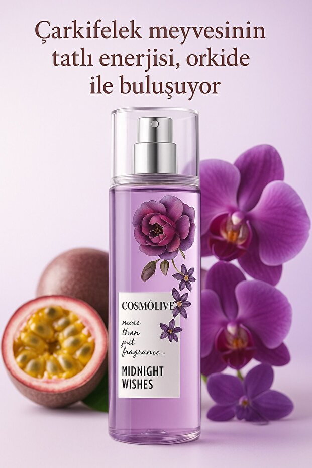 Cosmolive Bombshell Midnight Wishes Shimmery Moisturizing Body Mist for Women 250 ml