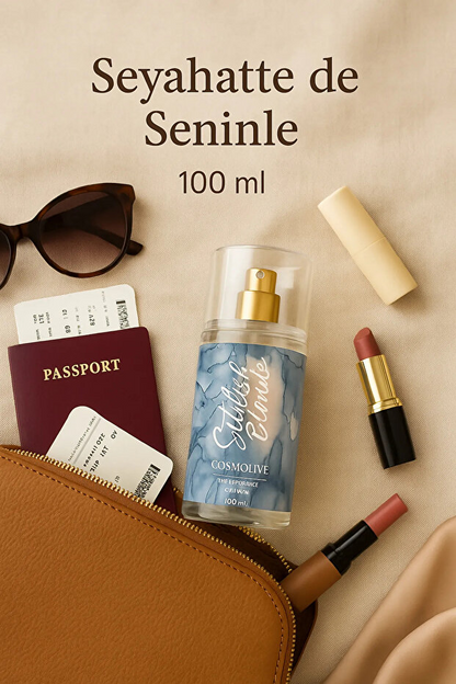 Cosmolive Vücut Spreyi Body Mist | My Way | Stilish Blonde | Seyahat Boy | Kadın | Işıltılı | Nemlendirici