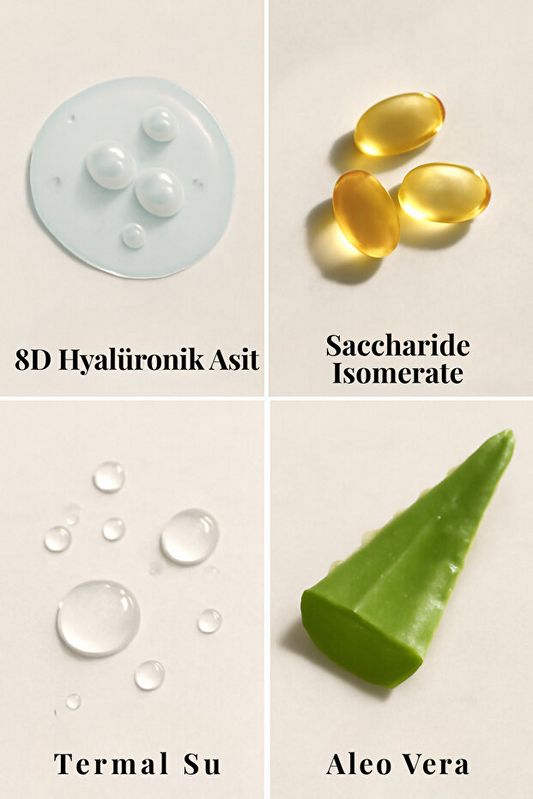 Cosmolive Yüz Kremi | 72 Saat Etkili Nemlendirici | 8d Hyaluronik Asit | Aloe Vera | Tüm Cilt Tipleri Su Bazlı