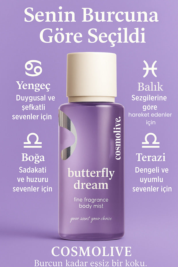 Vücut Spreyi Body Mist | Love Spell | Butterfly Dream | Işıltılı | Nemlendirici | Kadın | 250 ml - 3