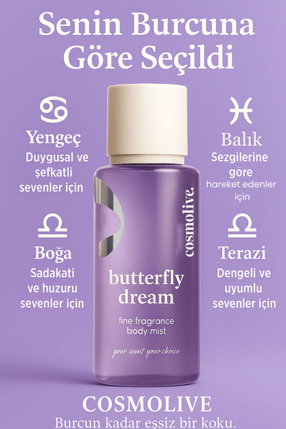 Vücut Spreyi Body Mist | Love Spell | Butterfly Dream | Işıltılı | Nemlendirici | Kadın | 250 ml - 3