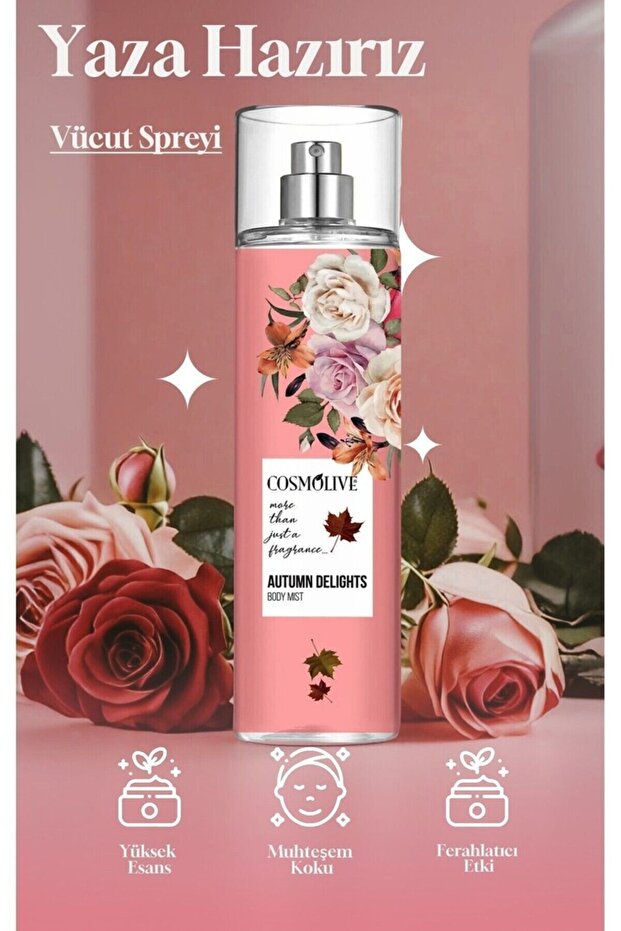 Cosmolive Amber Romance Autumn Delights Shimmering Moisturizing Body Mist 250ml