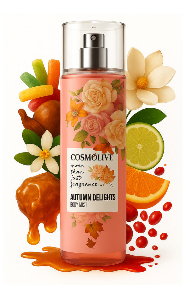 Cosmolive Amber Romance Autumn Delights Shimmering Moisturizing Body Mist 250ml